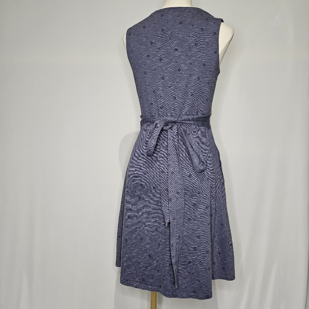 TOAD & CO ‘Printed Cue’ Wrap Dress With Pockets Sz M - Picture 7 of 8